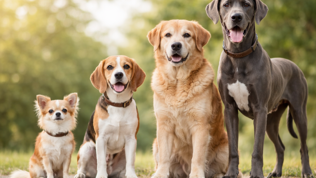 dog size comparison for senior age